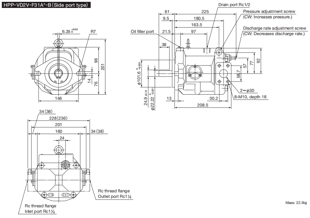 HPP-VD2V HYDRAULIC PISTON PUMP